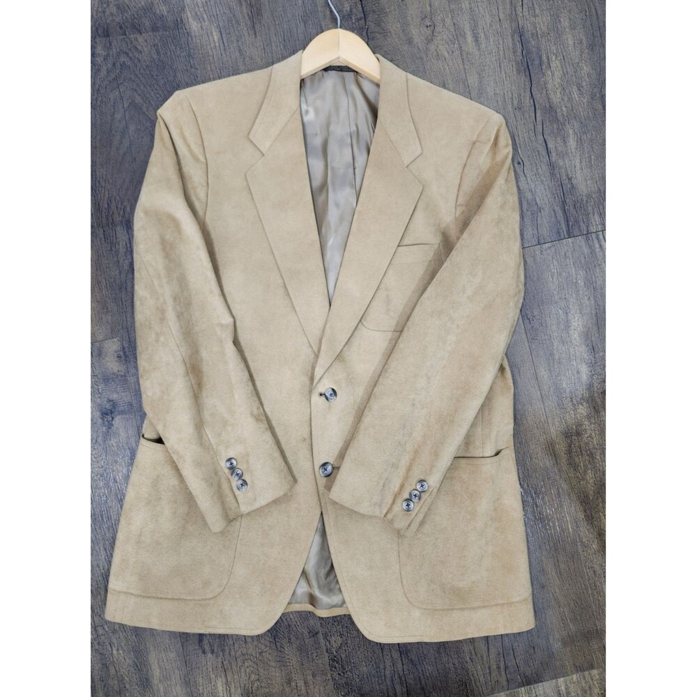 Vintage Sport Coat Tailor Made Suede Hofeller,Hiatt & Clark 42